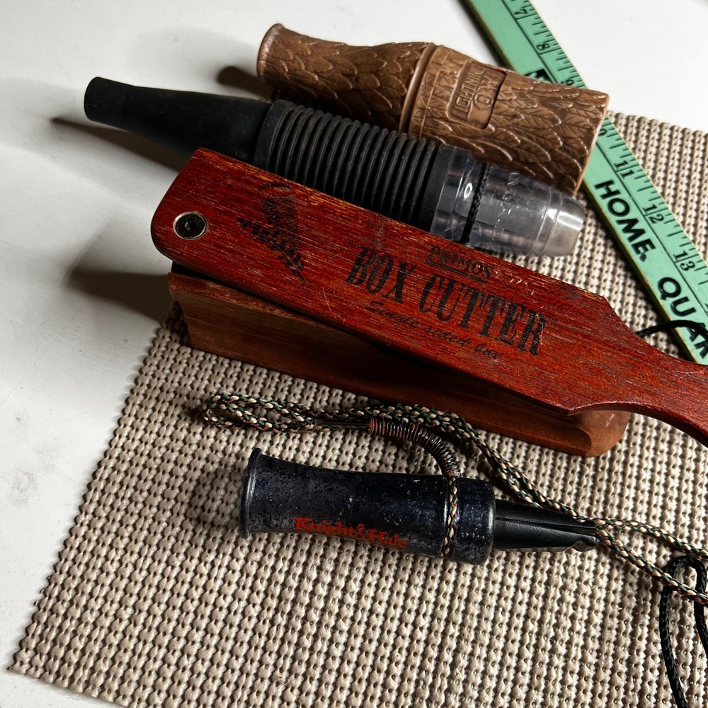Primos Box Cutter Knight Hale Crow H.S. Strut Lightning Owl Turkey Call Lot 4pc